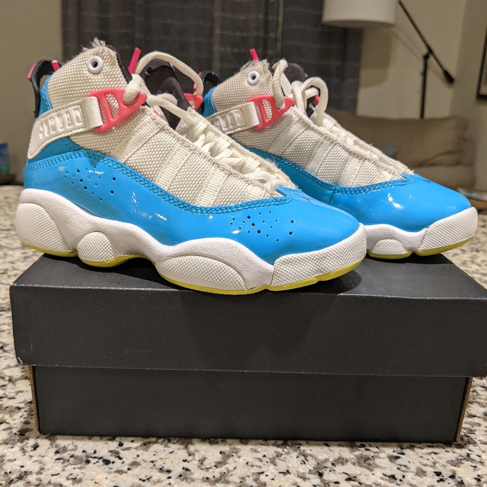 Nike Air Jordan 6 Ring "Blue Fury Cyber Pink"
